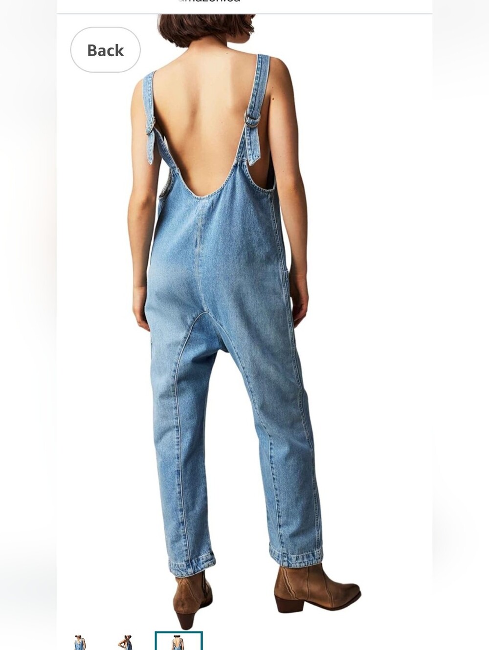 NWT XS Free People High Roller Jumpsuit - Picture 8 of 8